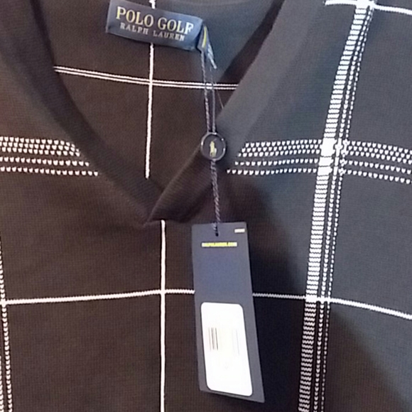 HP🎉Polo Golf Ralph Lauren The Biltmore sweater vest M check nwt - Picture 2 of 5